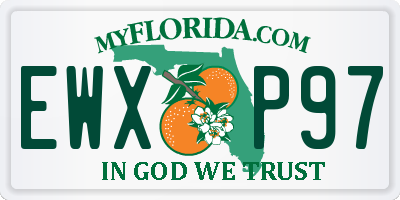 FL license plate EWXP97