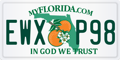 FL license plate EWXP98