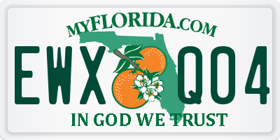 FL license plate EWXQ04