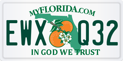 FL license plate EWXQ32
