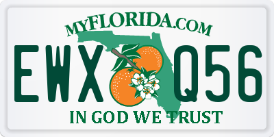 FL license plate EWXQ56