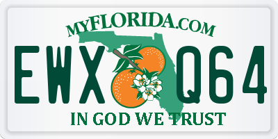 FL license plate EWXQ64