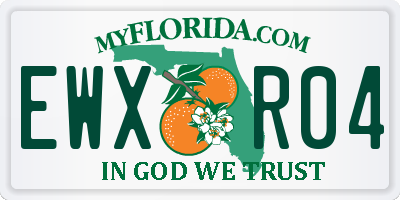 FL license plate EWXR04