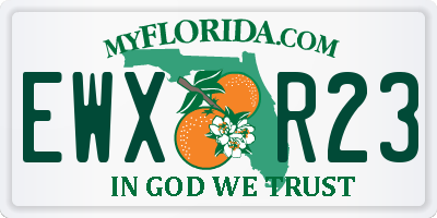 FL license plate EWXR23
