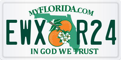 FL license plate EWXR24