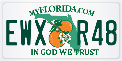 FL license plate EWXR48