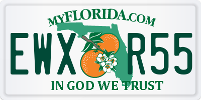 FL license plate EWXR55