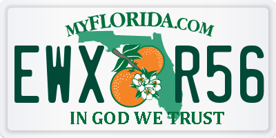 FL license plate EWXR56