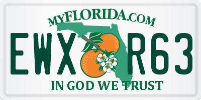 FL license plate EWXR63