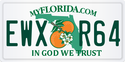 FL license plate EWXR64