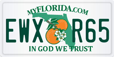 FL license plate EWXR65