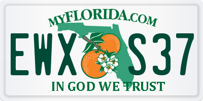 FL license plate EWXS37