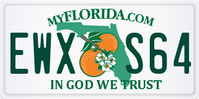 FL license plate EWXS64