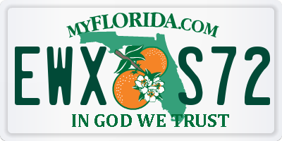 FL license plate EWXS72