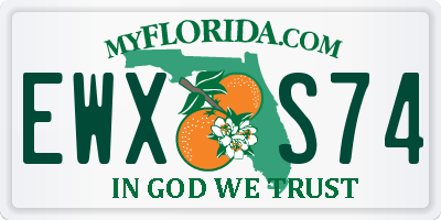 FL license plate EWXS74