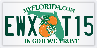 FL license plate EWXT15