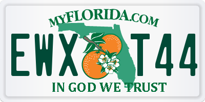 FL license plate EWXT44
