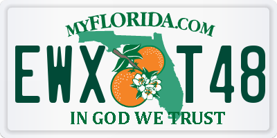 FL license plate EWXT48