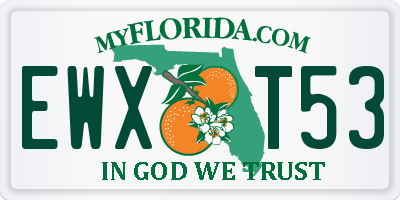 FL license plate EWXT53