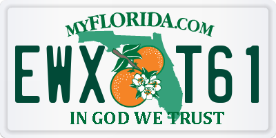 FL license plate EWXT61