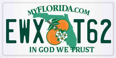 FL license plate EWXT62
