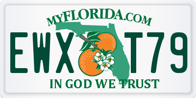 FL license plate EWXT79