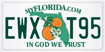 FL license plate EWXT95