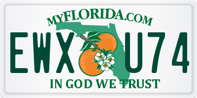 FL license plate EWXU74