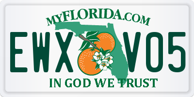 FL license plate EWXV05