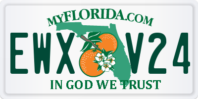 FL license plate EWXV24