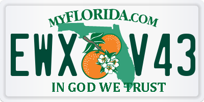 FL license plate EWXV43