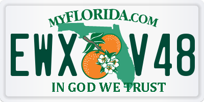 FL license plate EWXV48