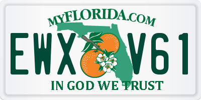 FL license plate EWXV61