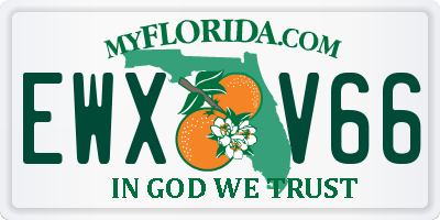 FL license plate EWXV66