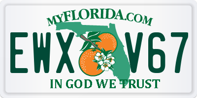 FL license plate EWXV67