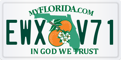 FL license plate EWXV71