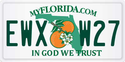 FL license plate EWXW27