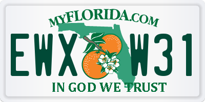 FL license plate EWXW31