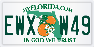FL license plate EWXW49