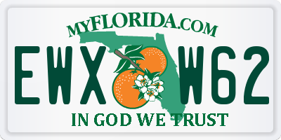 FL license plate EWXW62