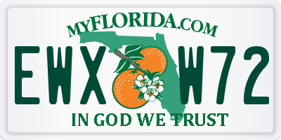FL license plate EWXW72
