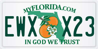 FL license plate EWXX23