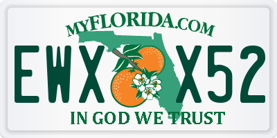 FL license plate EWXX52