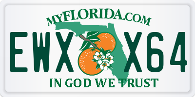 FL license plate EWXX64