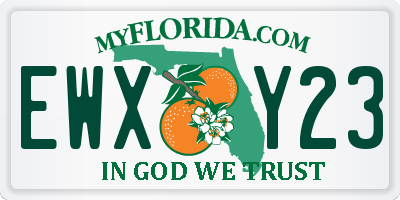 FL license plate EWXY23