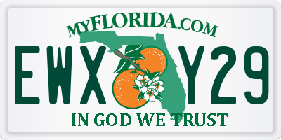 FL license plate EWXY29