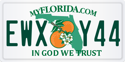 FL license plate EWXY44