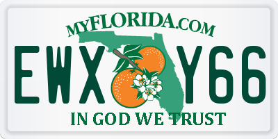 FL license plate EWXY66