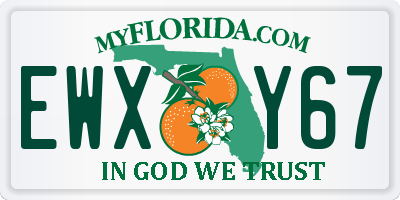 FL license plate EWXY67