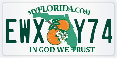 FL license plate EWXY74